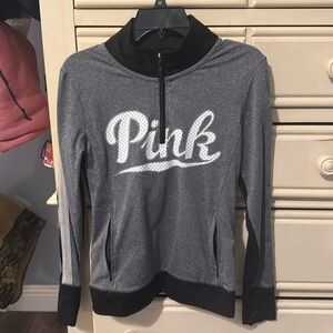 PINK quarter zip pullover